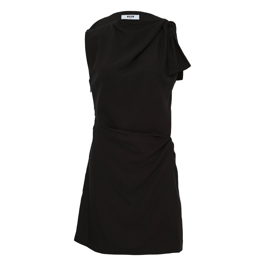 Flamed Viscose Canvas Dress
