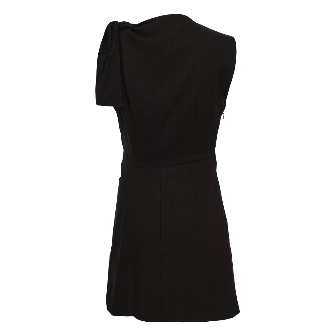 Flamed Viscose Canvas Dress