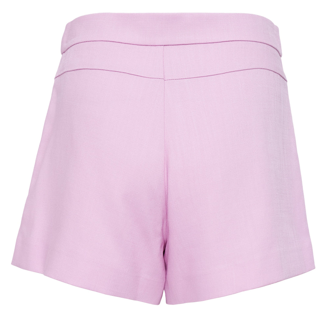 Flamed Viscose Canvas Shorts