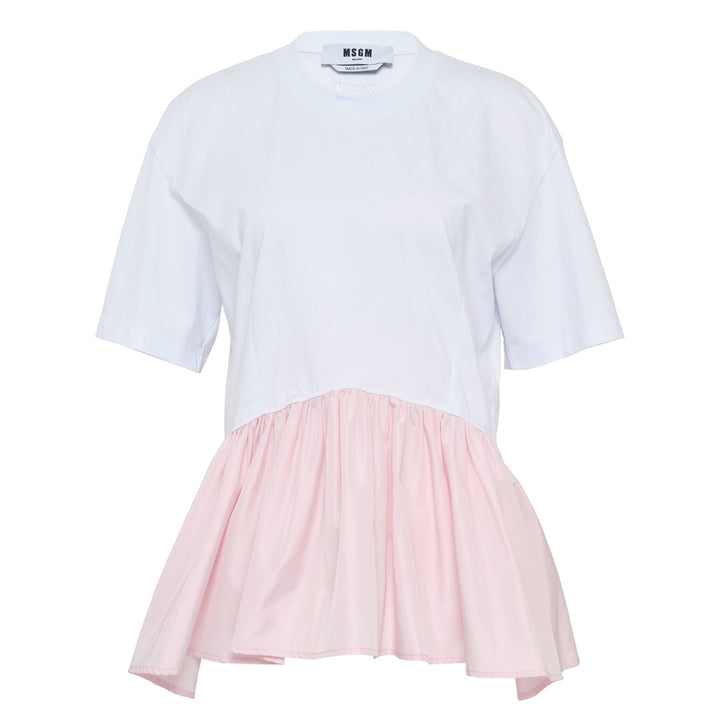 Two Colors Flared T-Shirt