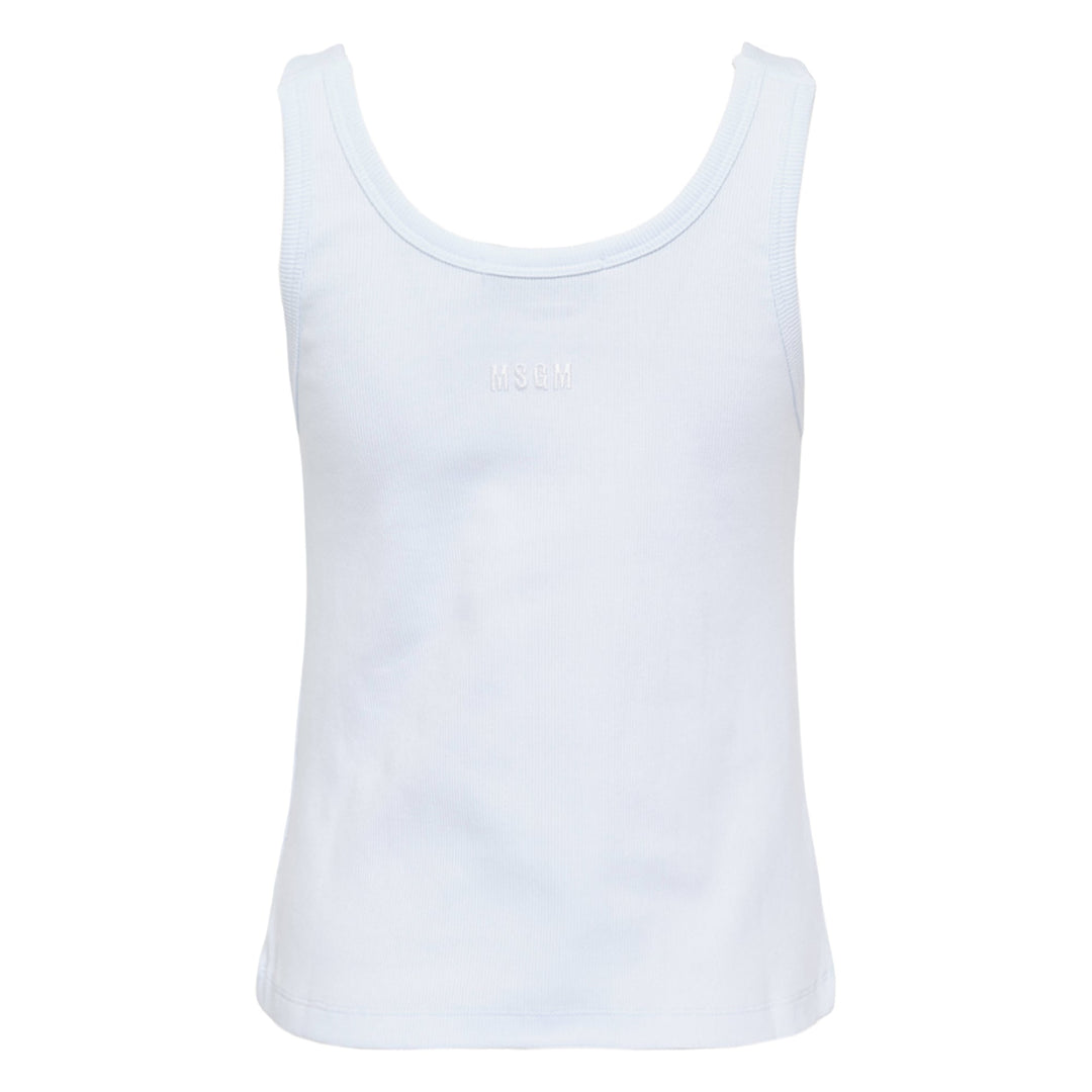 Tank Top With Button Stripes