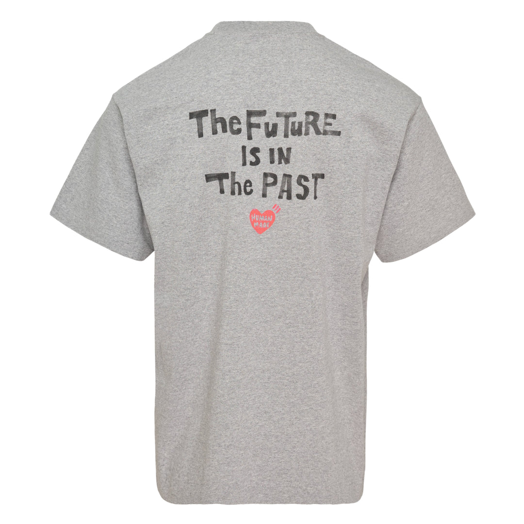Human Made Baseball Graphic T-Shirt in heather grey, featuring an illustrated group of bear characters in baseball uniforms spelling out Human Made, with the brand wordmark printed below the graphic