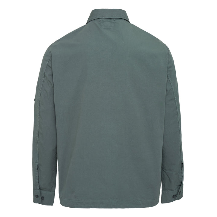 Organic Gabardine Zipped Lens Top