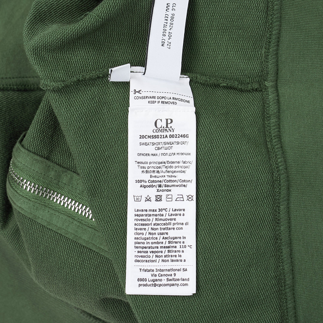 Light Fleece Zip Lens Sweatshirt