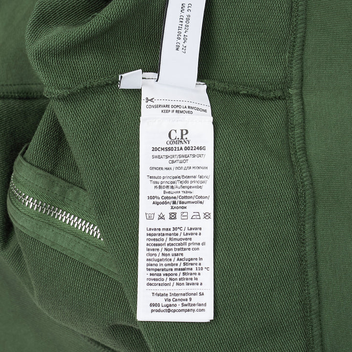 Light Fleece Zip Lens Sweatshirt