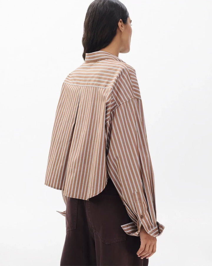Marin Cropped Striped Shirt