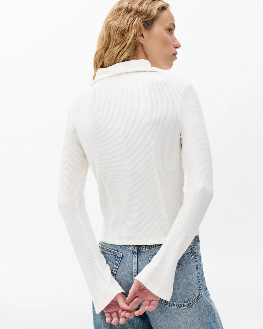 Knit Rib Button Cardigan