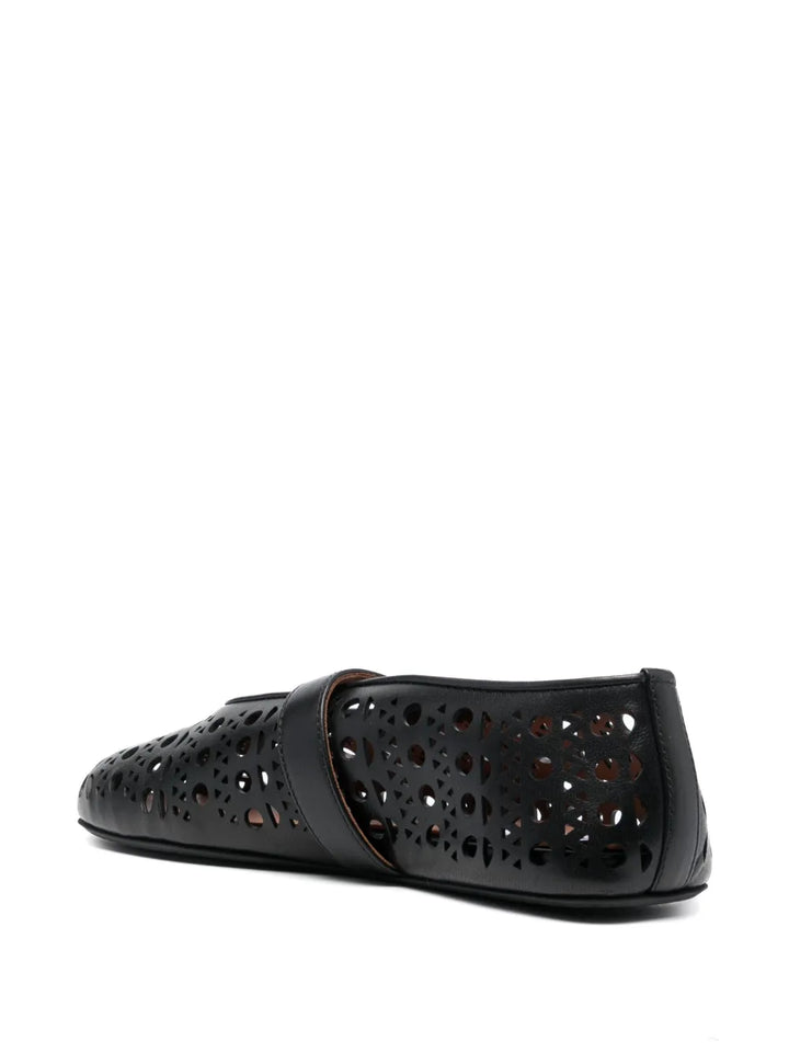Ballet Flats Lambskin Perforated
