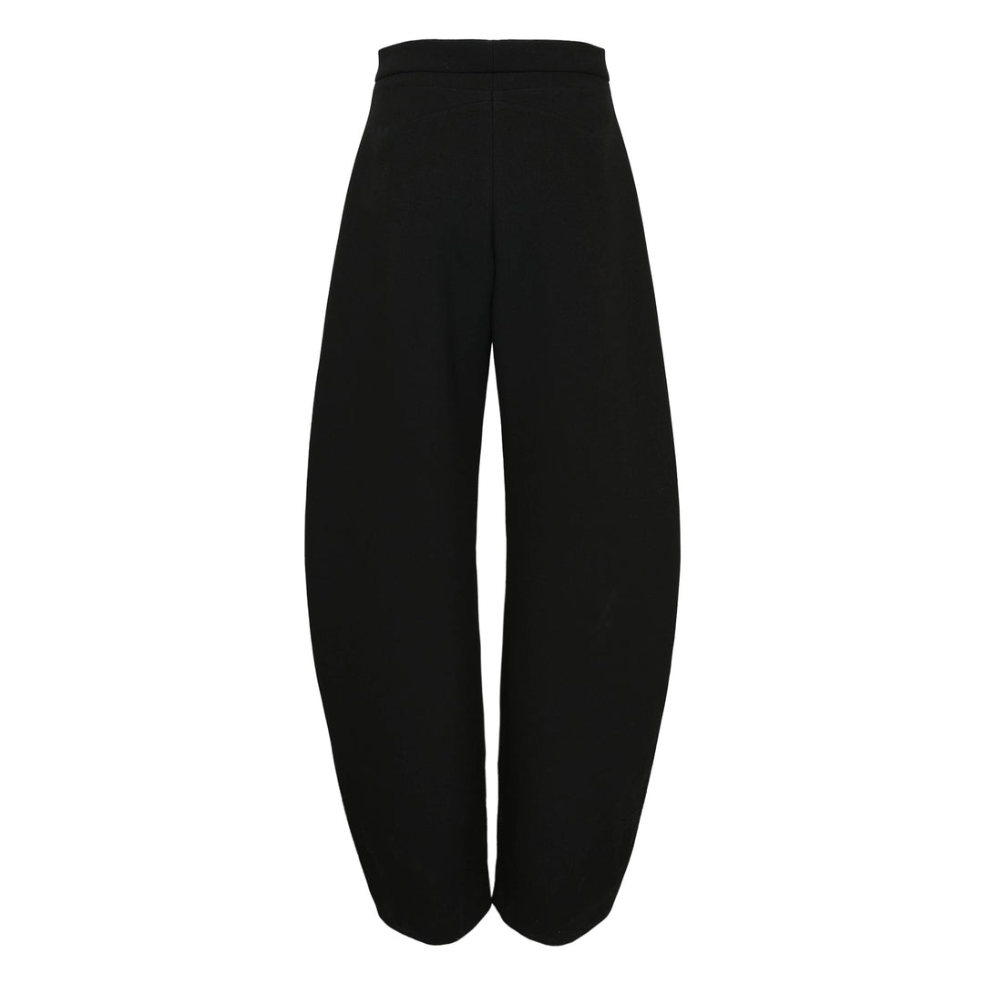 Round Pants Wool Stretch Grain