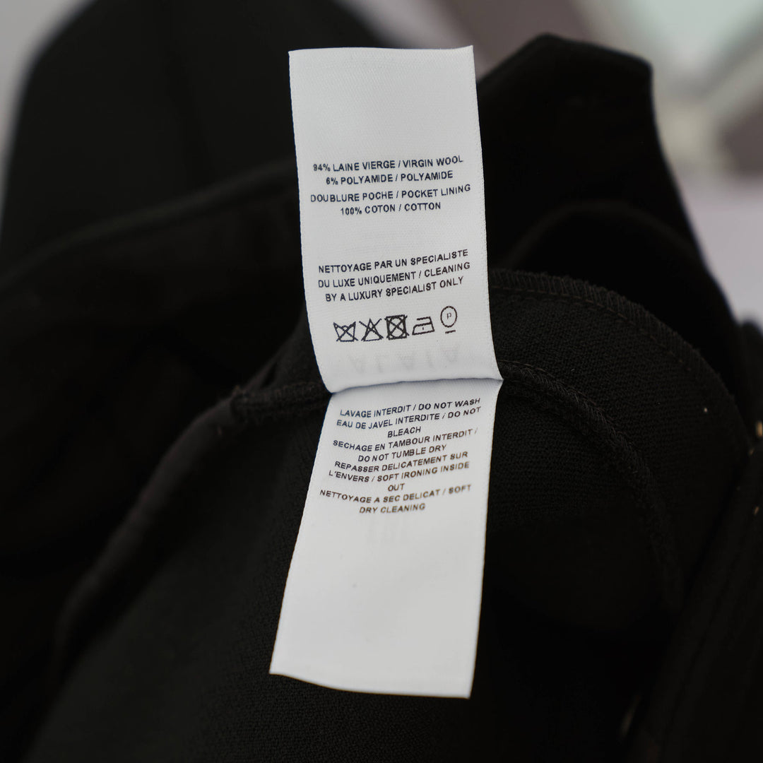 Round Pants Wool Stretch Grain