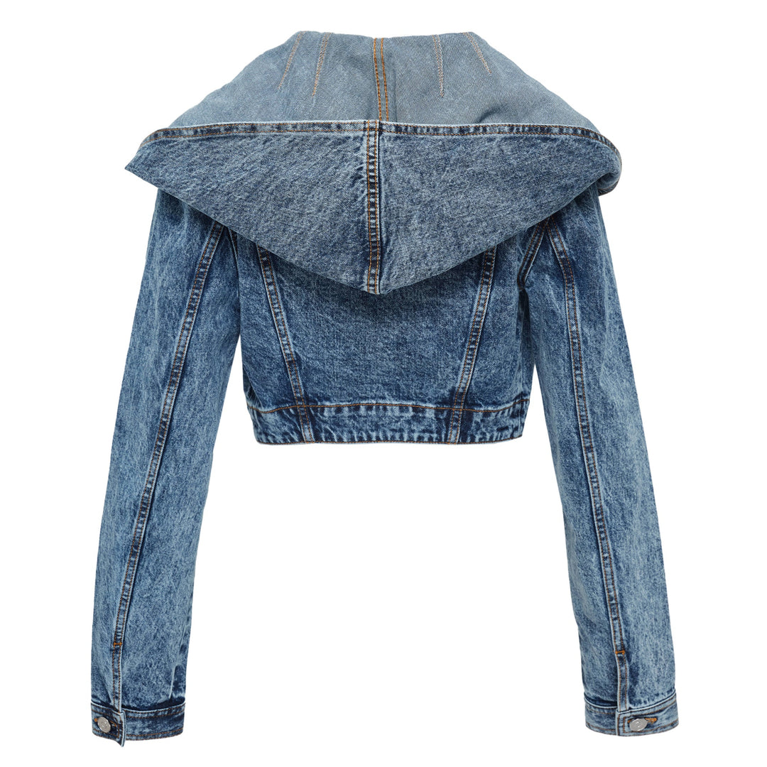 Hooded Denim Jacket