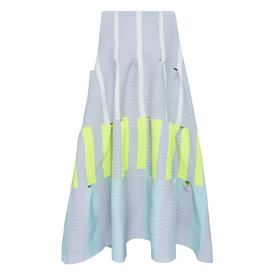 Terraced Sleeveless Mini Dress