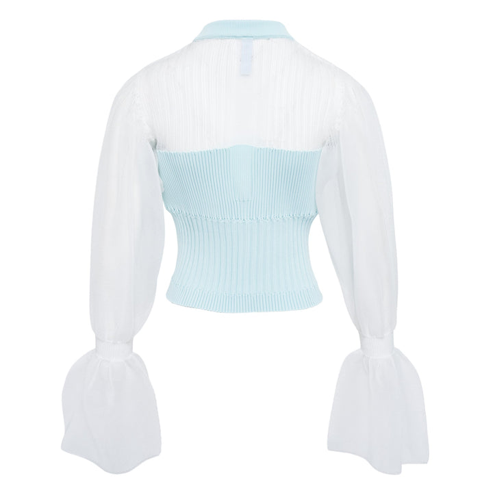 Fluted Lucent Marie Sleeve Top