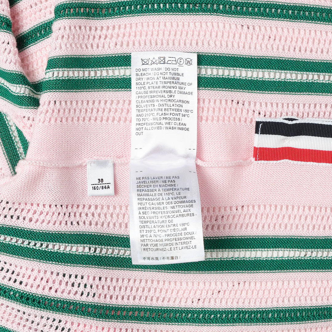 Crochet Stitch Variegated Stripe Top