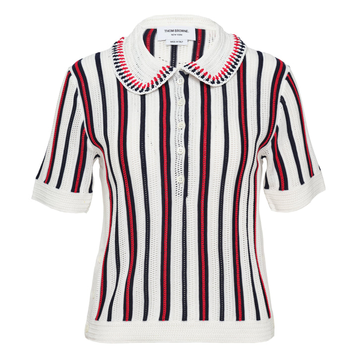 Thom Browne Crochet Stitch Striped Top – Available at Club 21, Official Retailer in Singapore, Malaysia & Thailand with Global Shipping Online