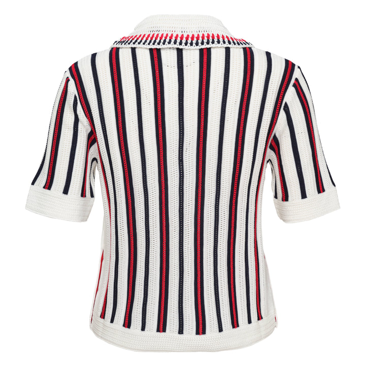 Thom Browne Crochet Stitch Striped Top – Available at Club 21, Official Retailer in Singapore, Malaysia & Thailand with Global Shipping Online