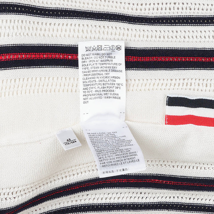 Thom Browne Crochet Stitch Striped Top – Available at Club 21, Official Retailer in Singapore, Malaysia & Thailand with Global Shipping Online