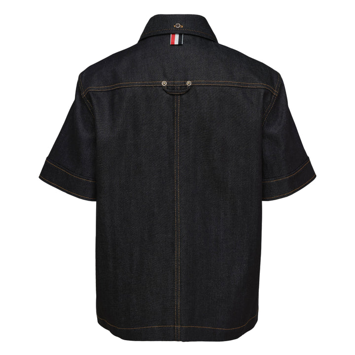 Short Sleeve Denim Button Down Shirt