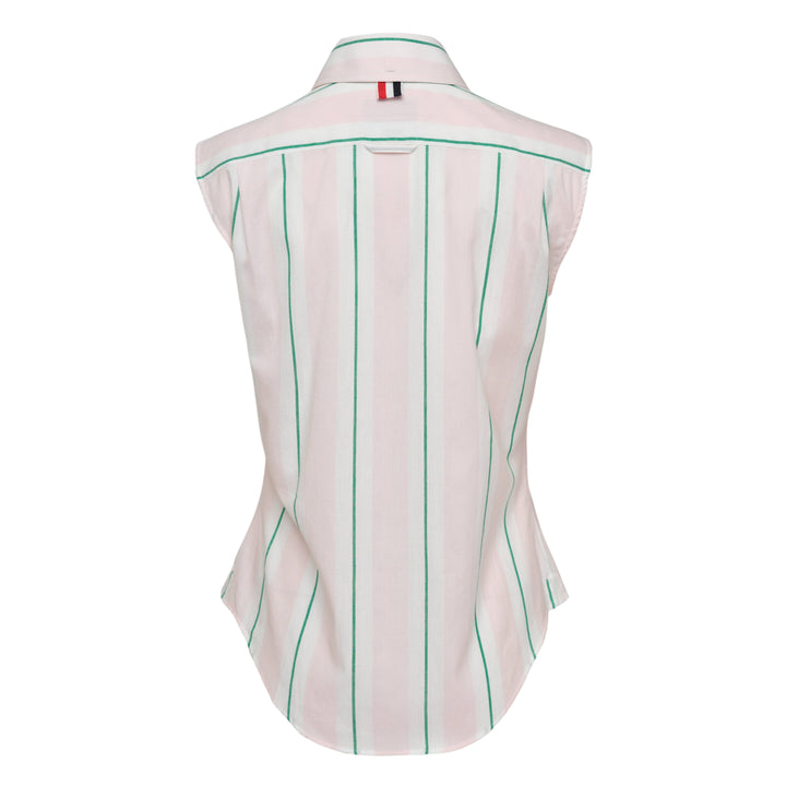 Sleeveless Classic Button Down Shirt