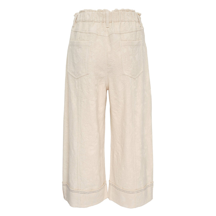 Wide Leg Jacquard Pants