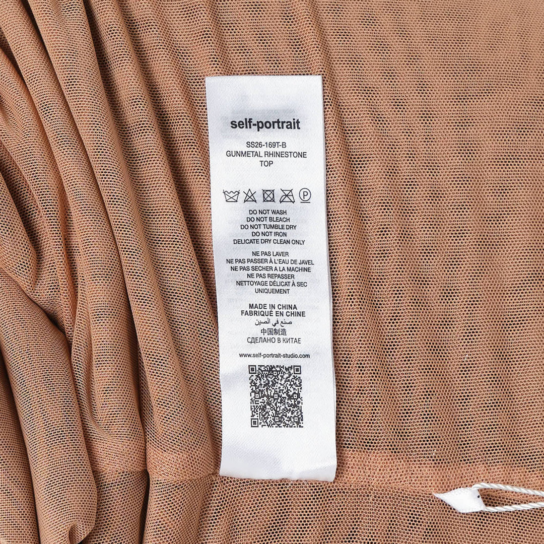 Gunmetal Rhinestone Top