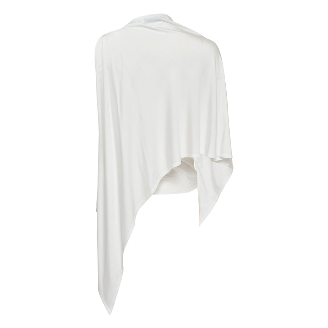 White Jersey Drape Top