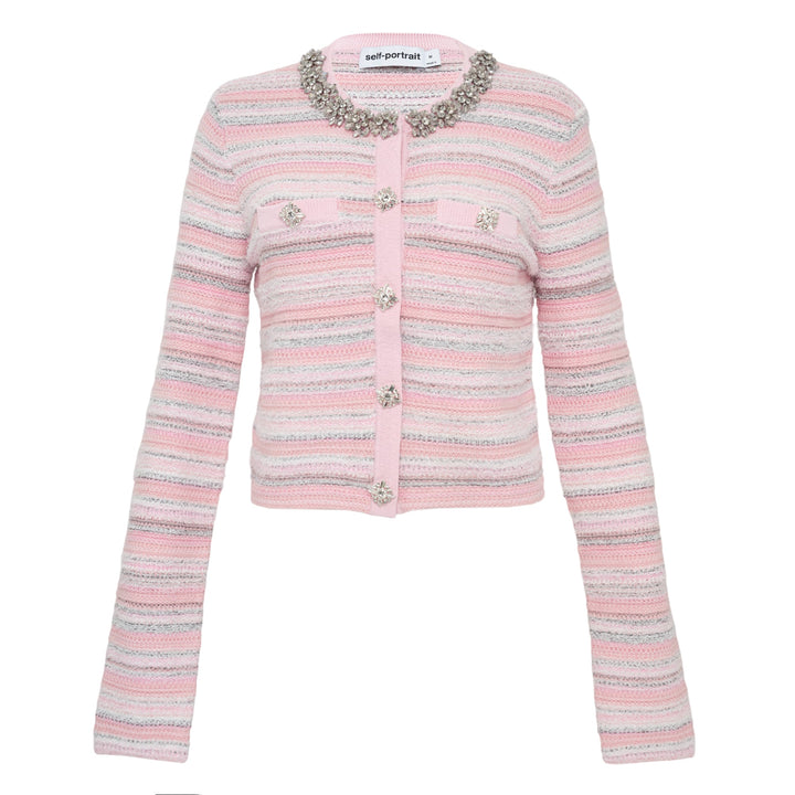 Pink Textured Cardigan