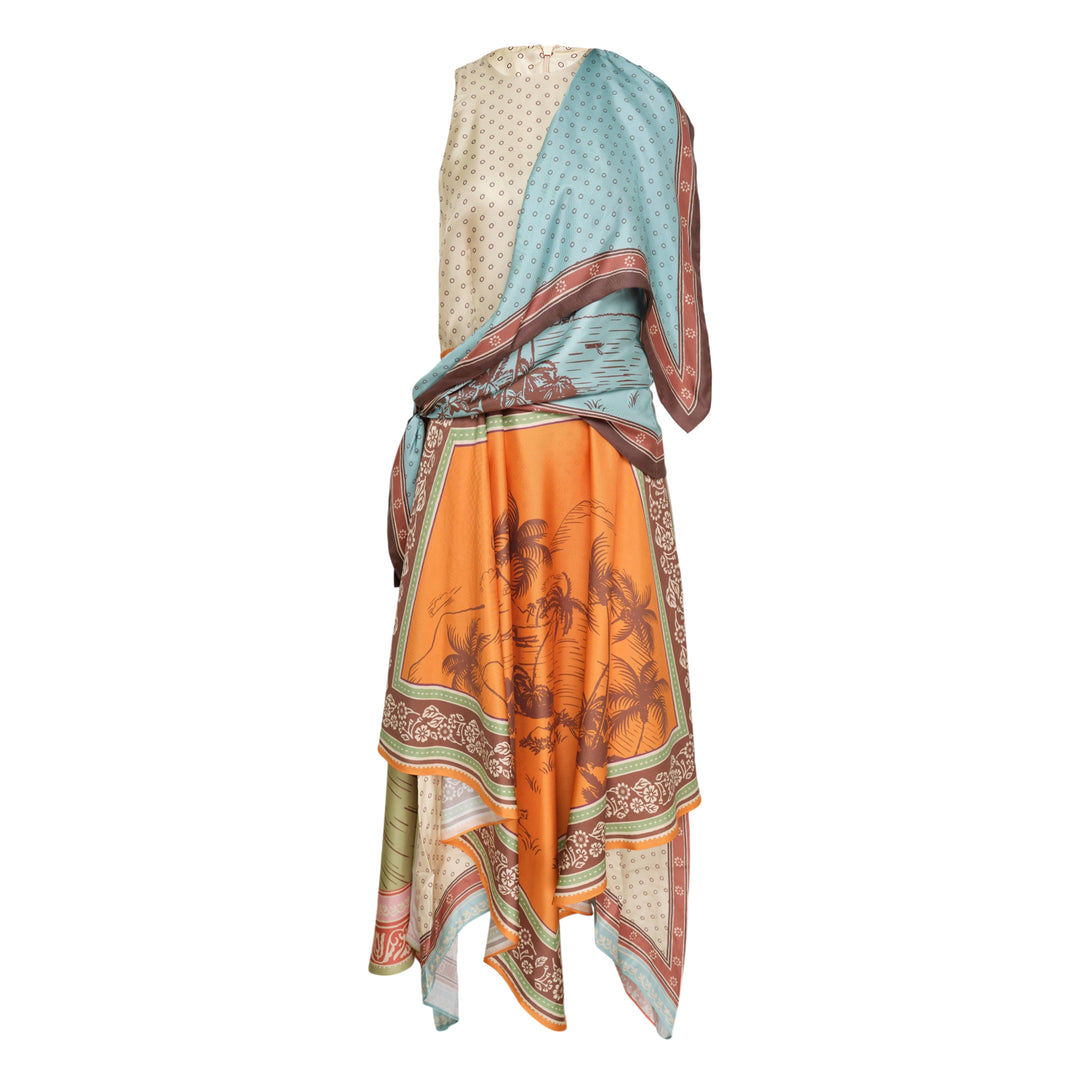 Alberta Scarf Midi Dress
