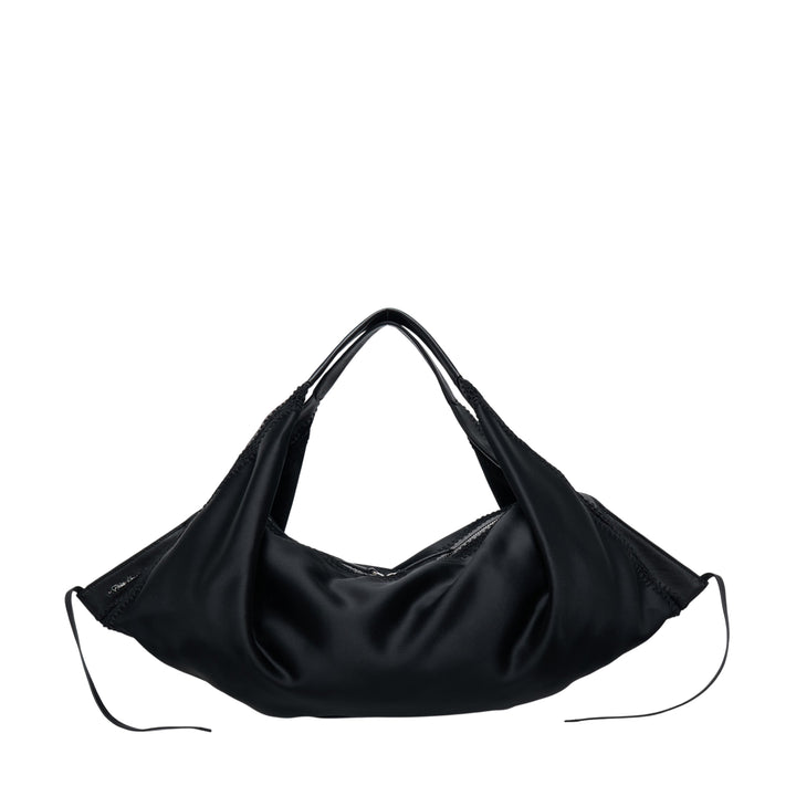 Structured Satin Luna Medium Bag
