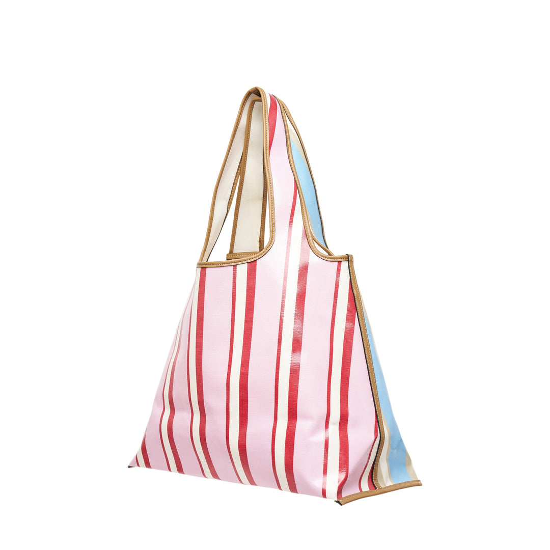 Dual Stripe Market Tote