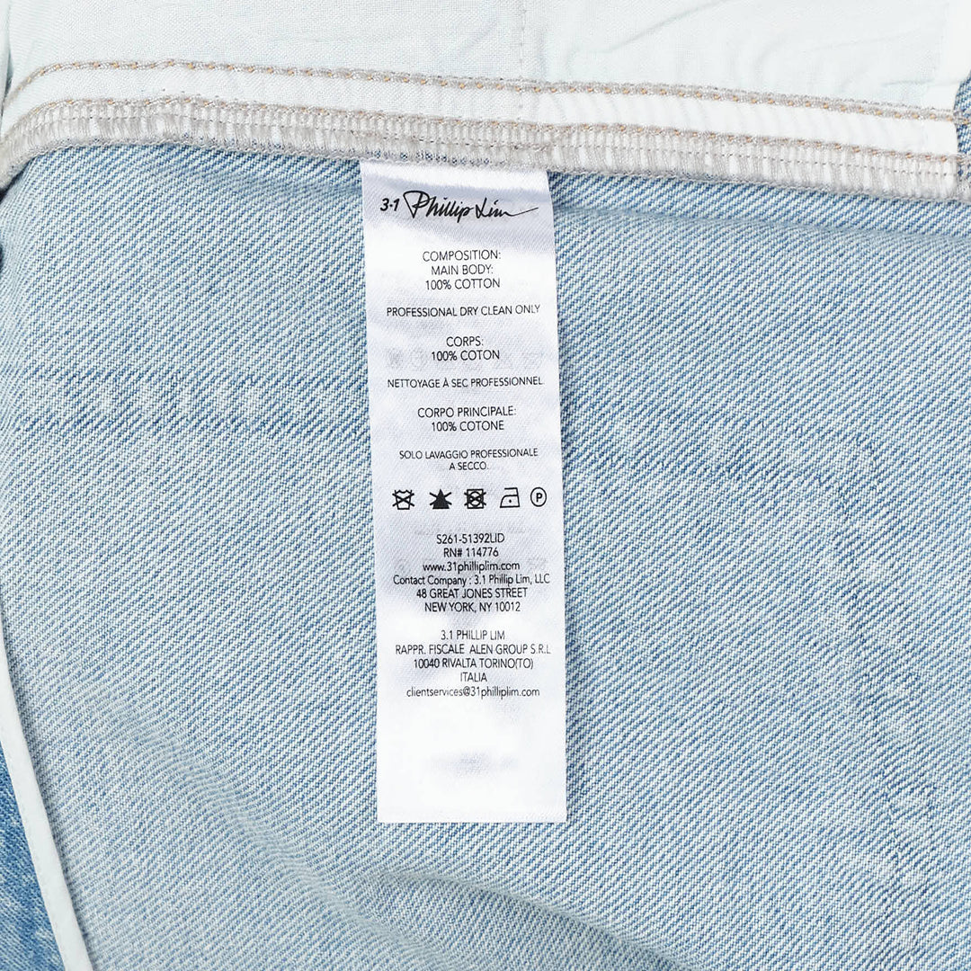 Ghost Patch Straight Leg Denim