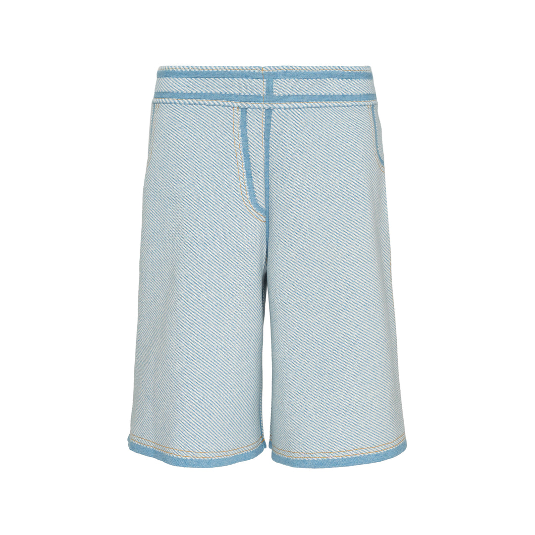 Denim Effect Bermuda Shorts