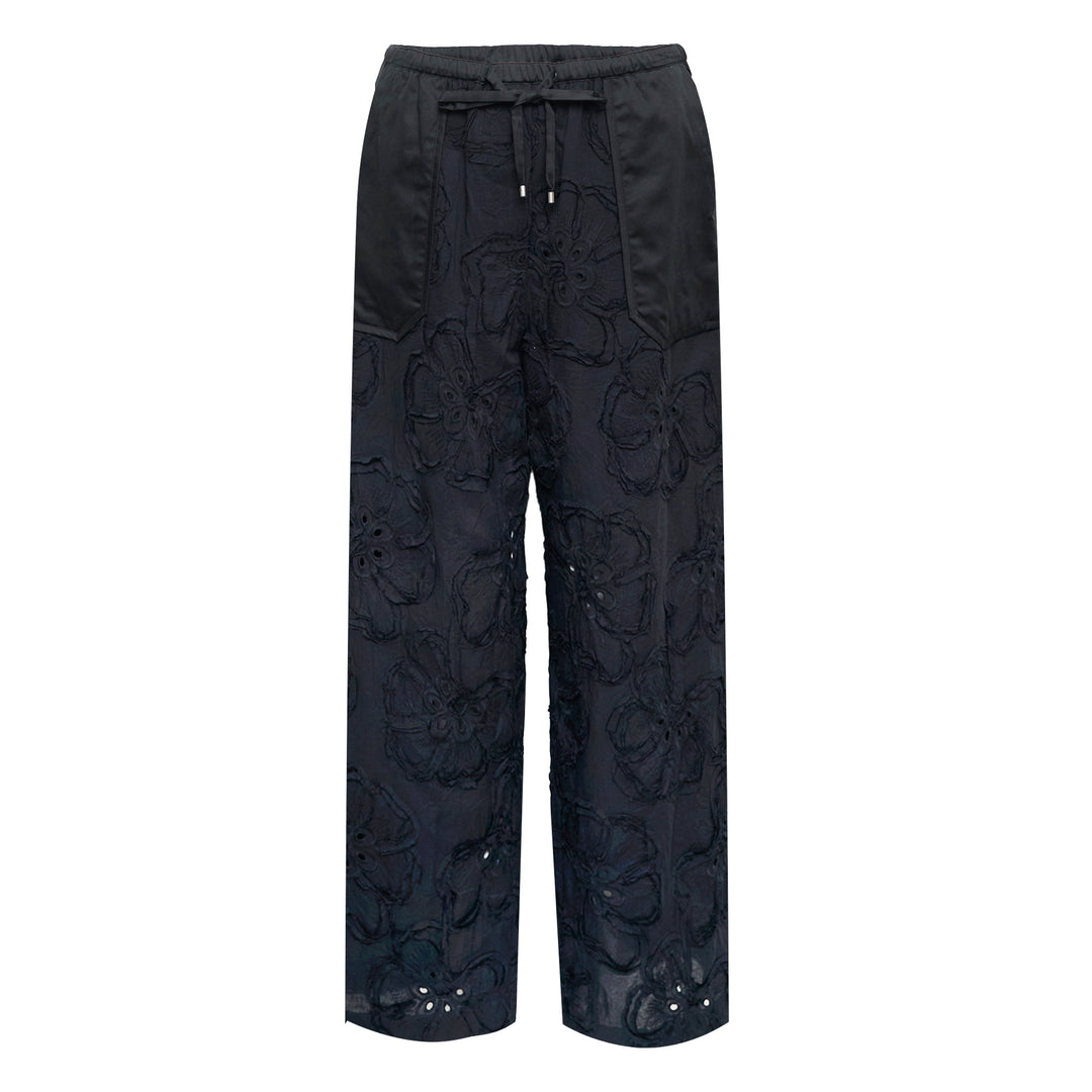 3.1 Phillip Lim 3D Flower Embroidered Straight Pants – Available at Club 21, Official Retailer in Singapore, Malaysia & Thailand with Global Shipping Online