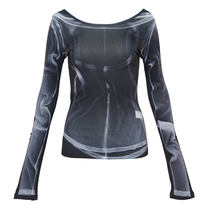 X-Ray Printed Long Sleeve Top