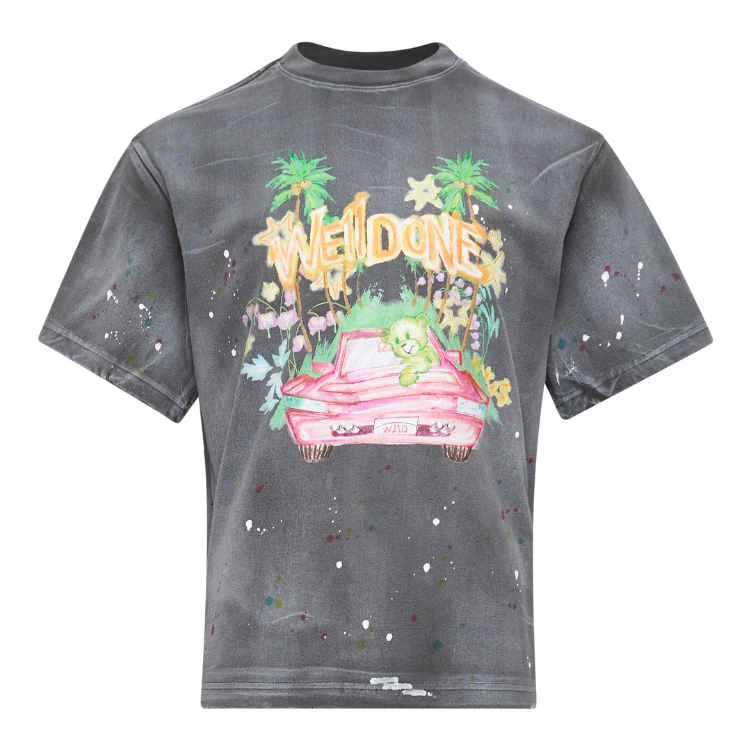 We11done Charcoal Dirty Painting T-Shirt – Available at Club 21, Official Retailer in Singapore, Malaysia & Thailand with Global Shipping Online