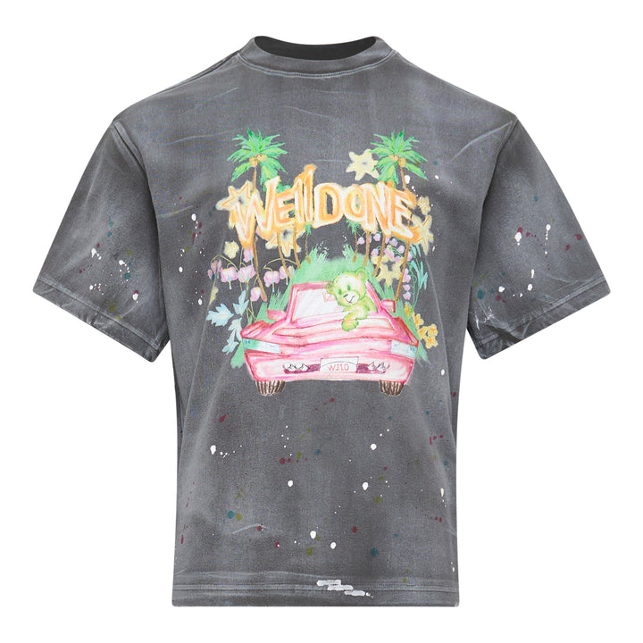 We11done Charcoal Dirty Painting T-Shirt – Available at Club 21, Official Retailer in Singapore, Malaysia & Thailand with Global Shipping Online