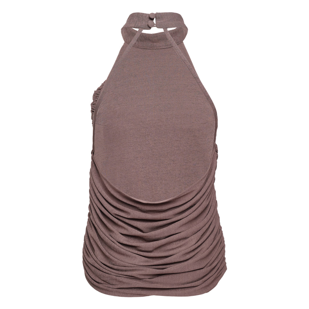 Ruched Halter Top