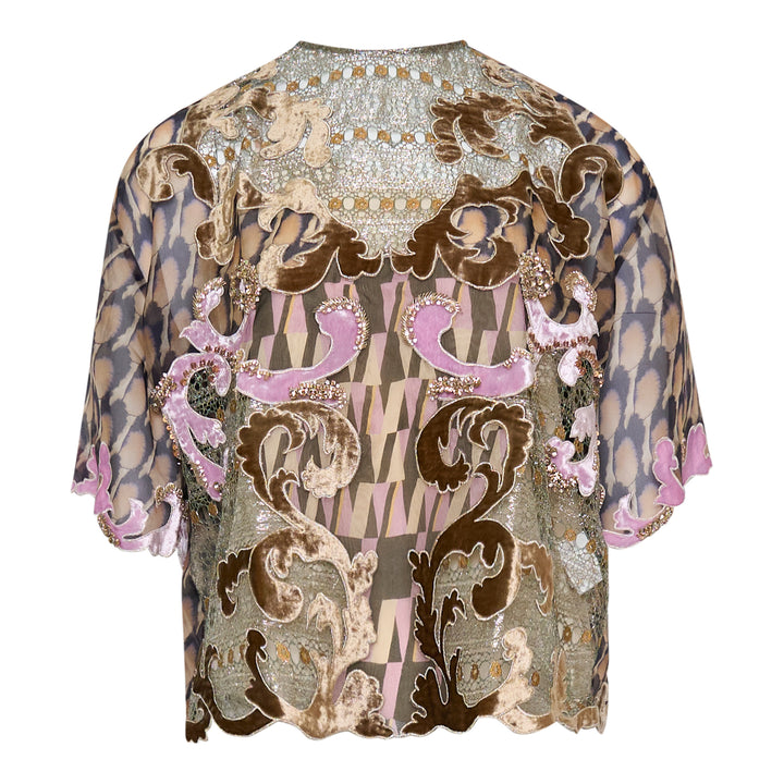Biyan Mix Lace Organza Silk Top – Available at Club 21, Official Retailer in Singapore, Malaysia & Thailand with Global Shipping Online