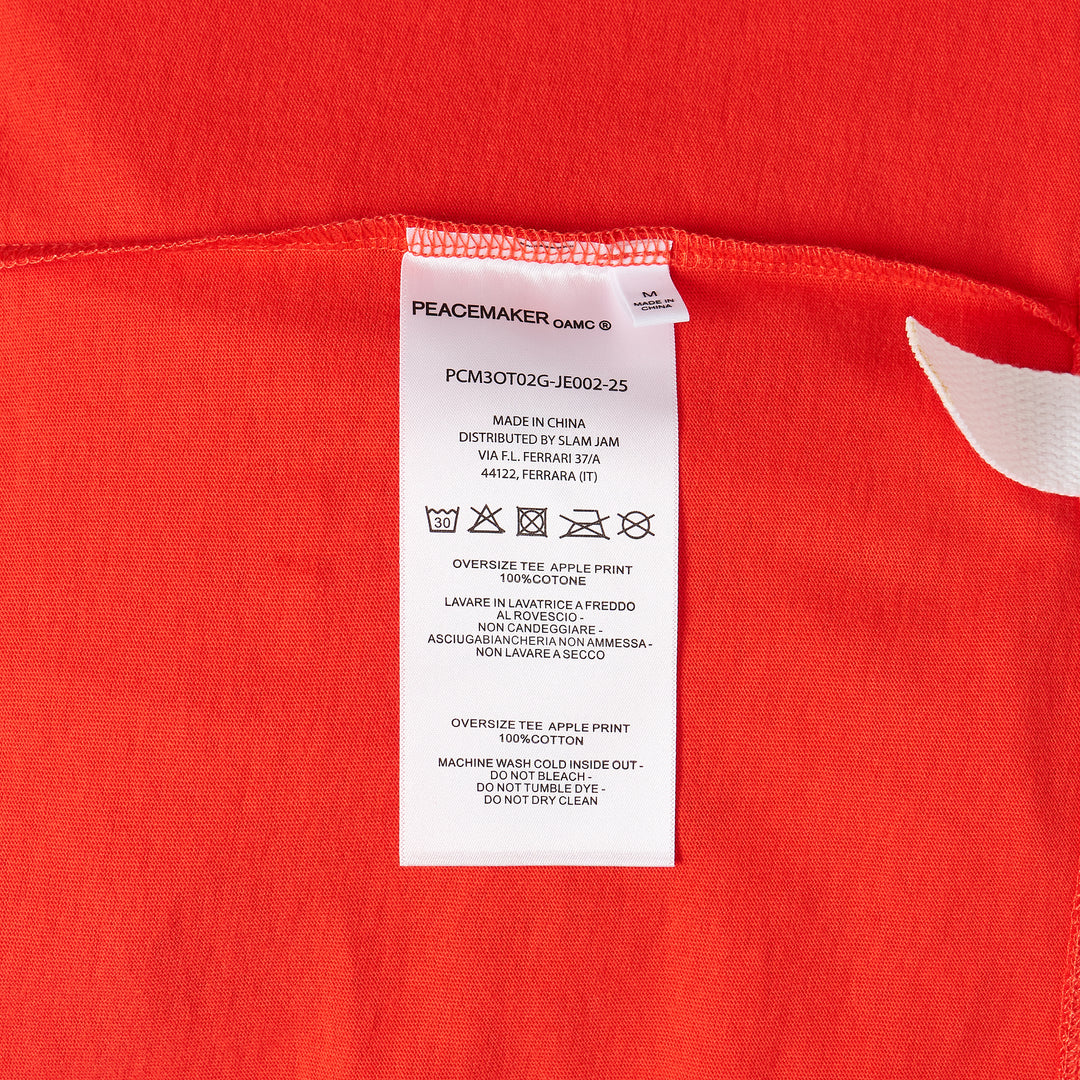 Oversize Apple Print Tee
