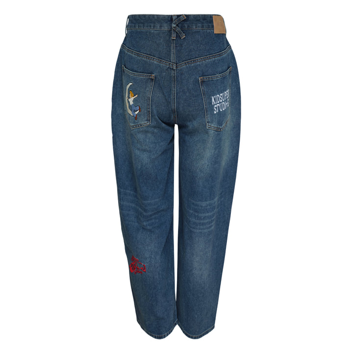 KidSuper Studios Embroidered Paintings Balloon Jeans – Available at Club 21, Official Retailer in Singapore, Malaysia & Thailand with Global Shipping Online