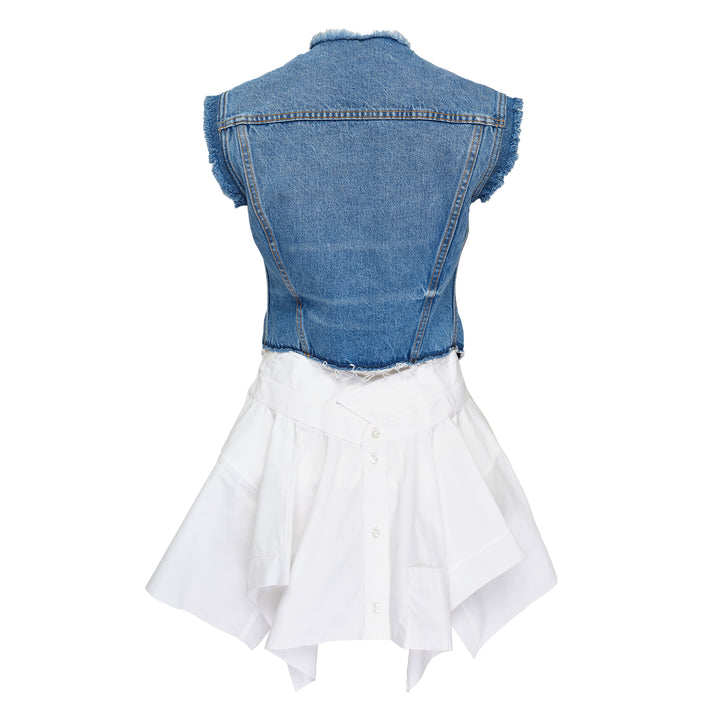 Pre-Styled Combo Dress With Denim