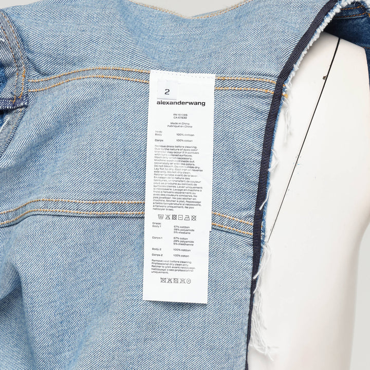 Pre-Styled Combo Dress With Denim