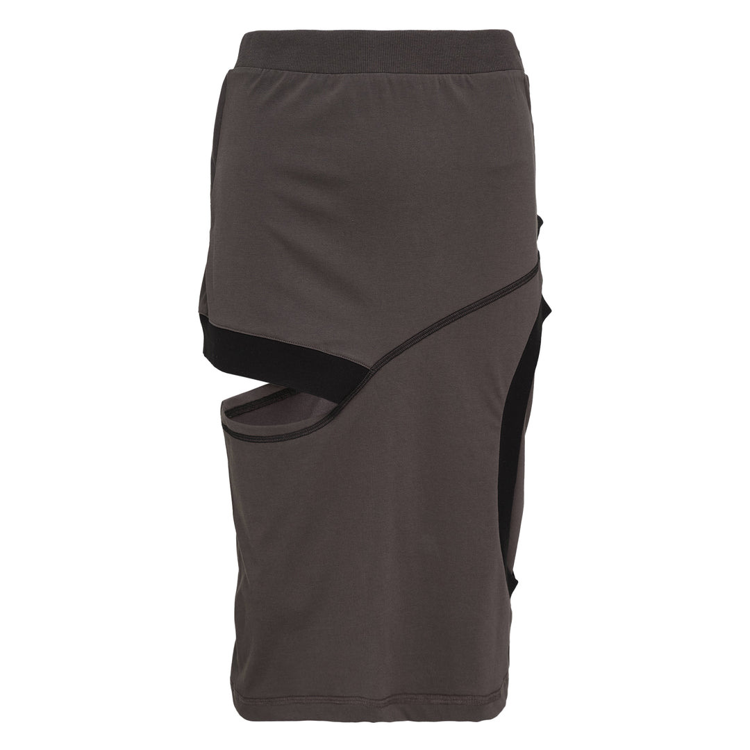 Color Block Panel Cutout Skirt