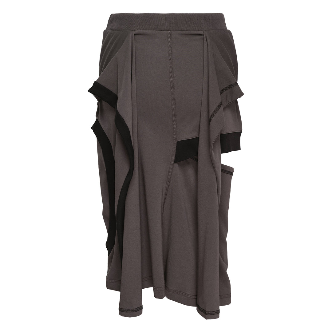 Color Block Panel Cutout Skirt
