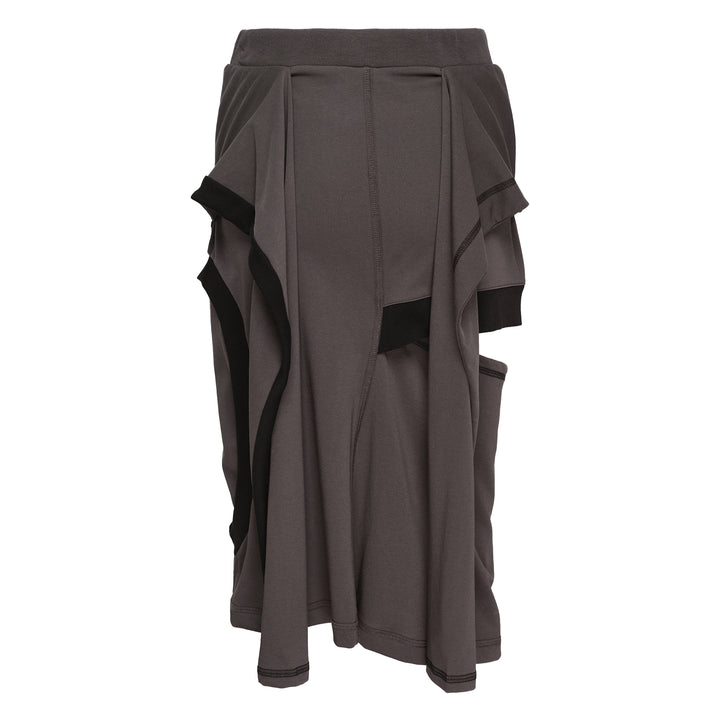 Color Block Panel Cutout Skirt