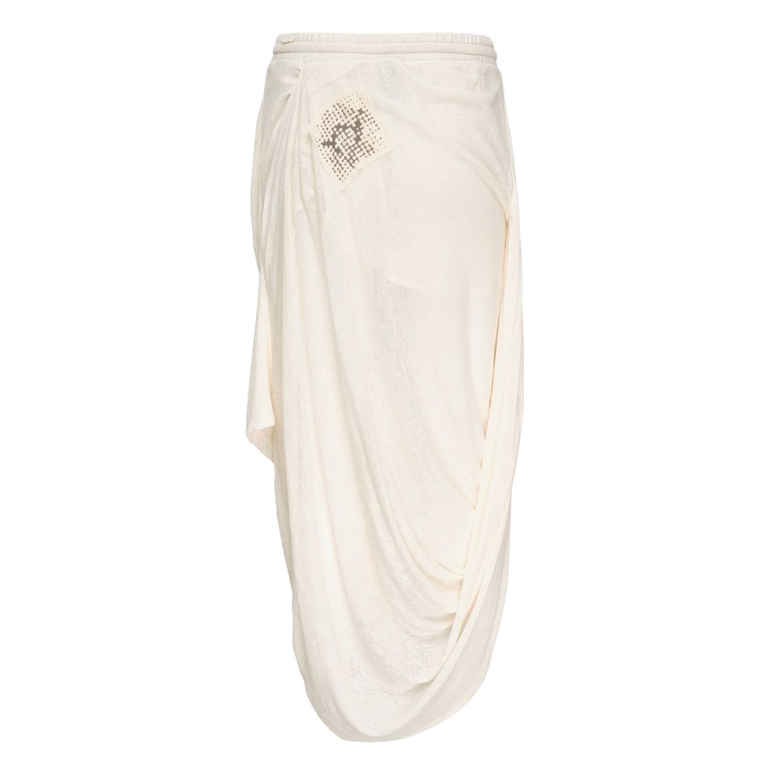 Draped Linen Skirt