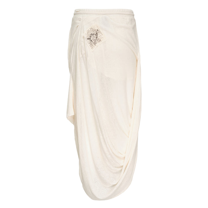 Draped Linen Skirt