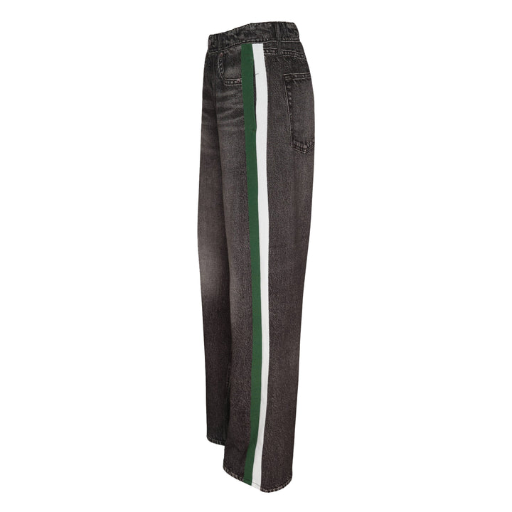 Side Stripe Wide Leg Jeans