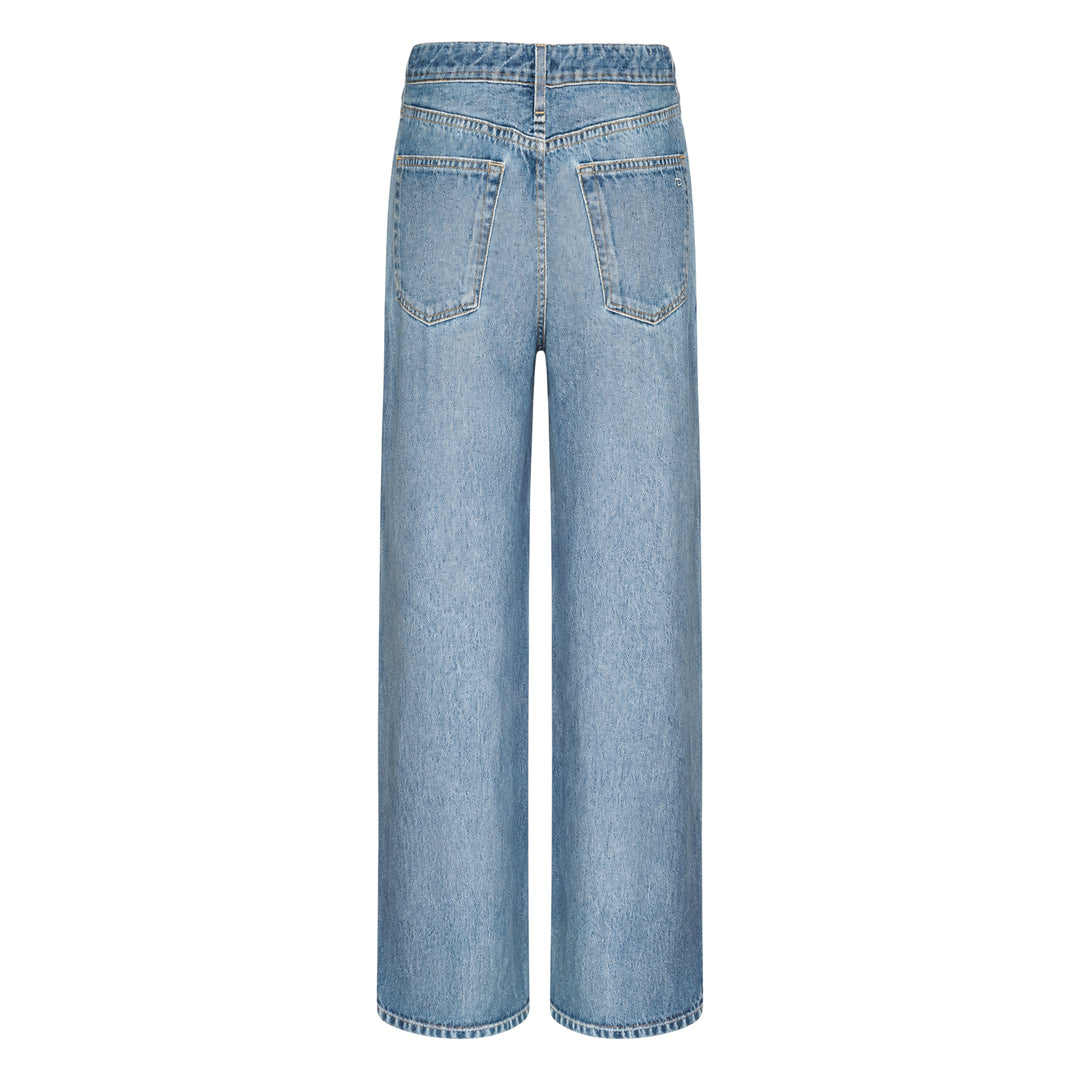 Side Stripe Wide Leg Jeans