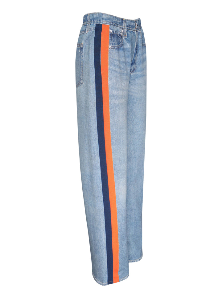 rag & bone Side Stripe Wide Leg Jeans - view 4